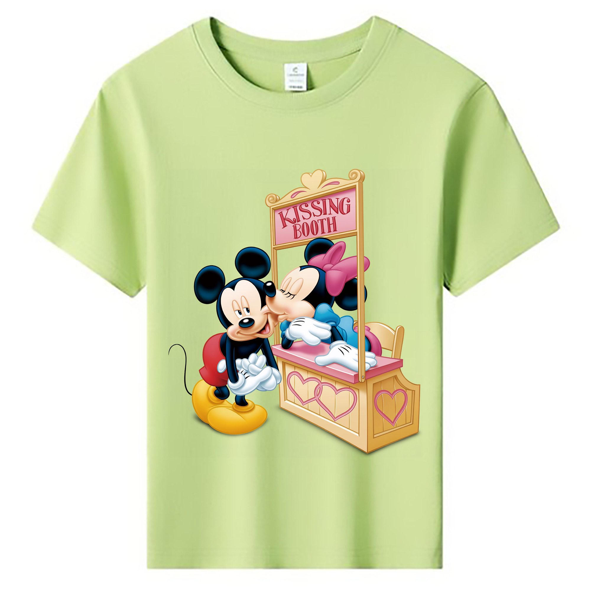 ミッキーマウス Mickey Mouse 綿100％キッズTシャツ（フロントプリント）